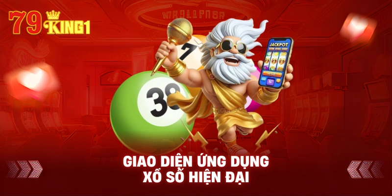 Giao diện ứng dụng xổ số hiện đại