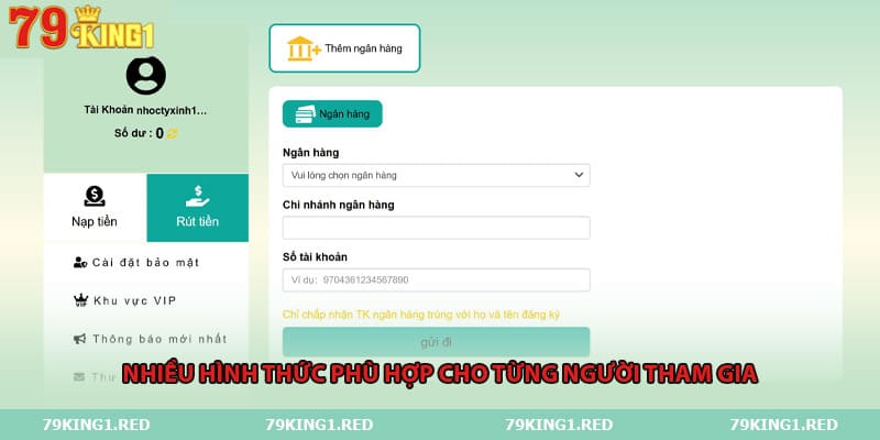 Nhiều hình thức phù hợp cho từng người tham gia