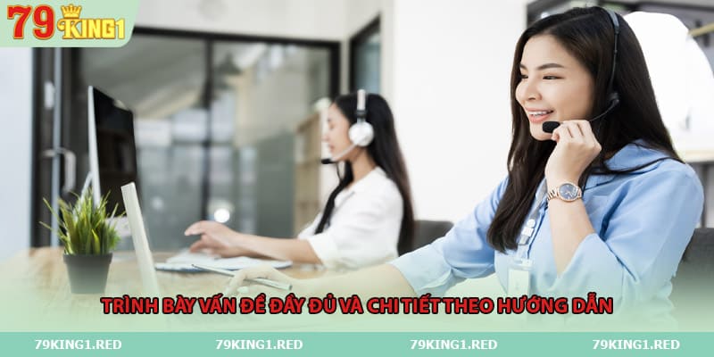 Trình bày vấn đề đầy đủ và chi tiết theo hướng dẫn