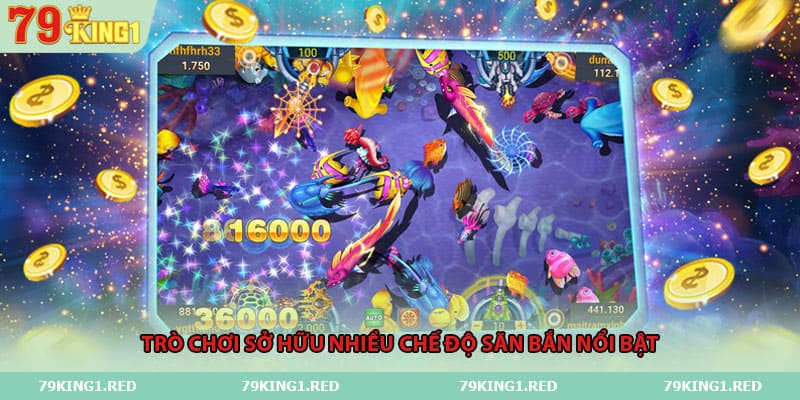 Trò chơi sở hữu nhiều chế độ săn bắn nổi bật